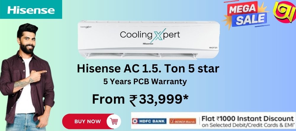 Hisense AC 1.5. Ton 5 star