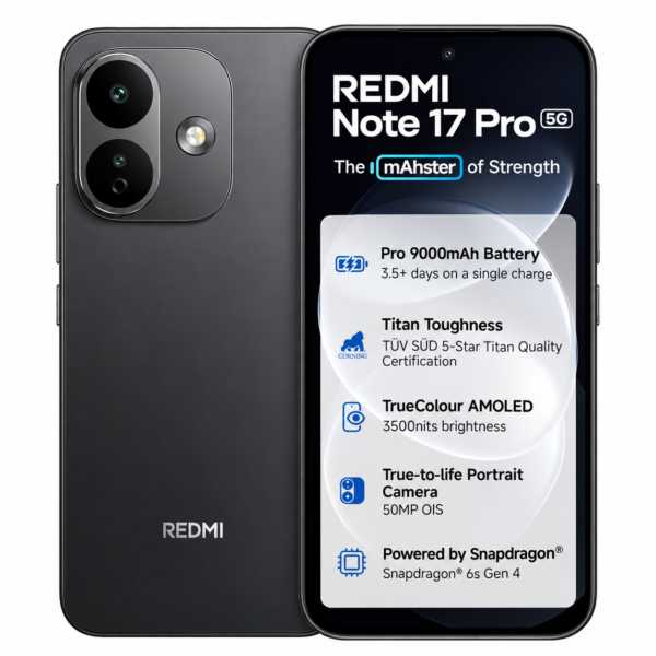 Redmi Note 17 Pro 5G (Stealth Black, 8GB RAM,128GB ROM) |