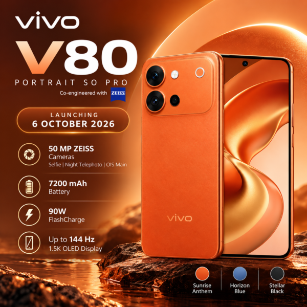 vivo V80 5G 8GB RAM 256GB Storage